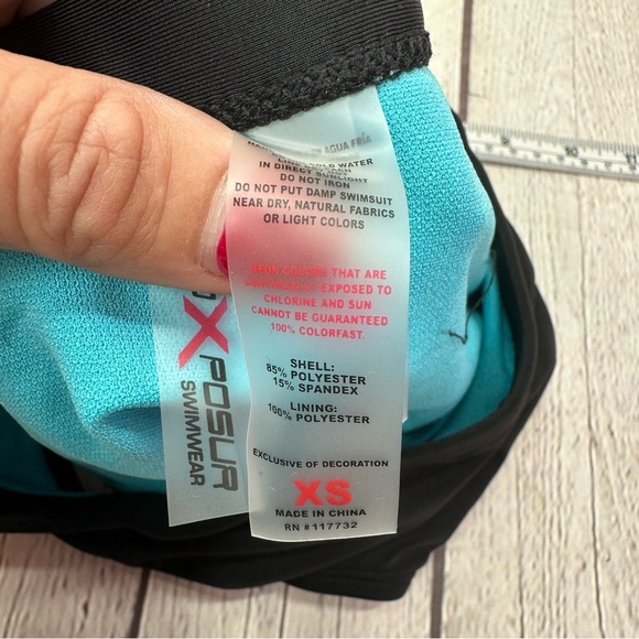 NWT ZeroXposur Shade Halter Tankini Top Bikini Bottoms Set - UPF 30+ sz XS blue - Picture 6 of 7